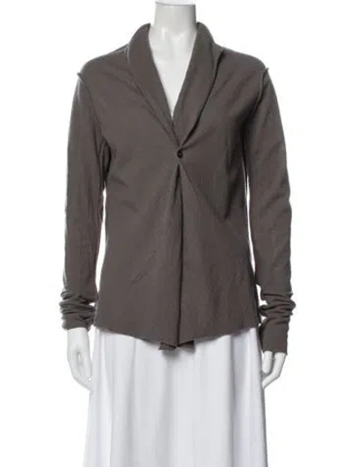 Pre-owned Hazel Brown Wool Jacket In Gray