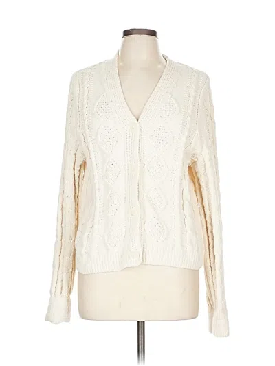 Pre-owned Hazel Cardigan Sweater In White