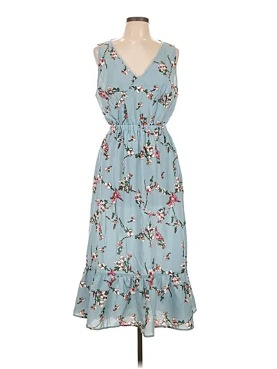 Pre-owned Hazel Casual Dress In Blue