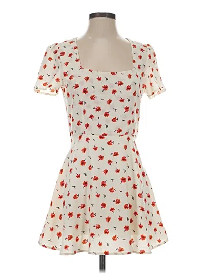 Pre-owned Hazel Casual Dress In White