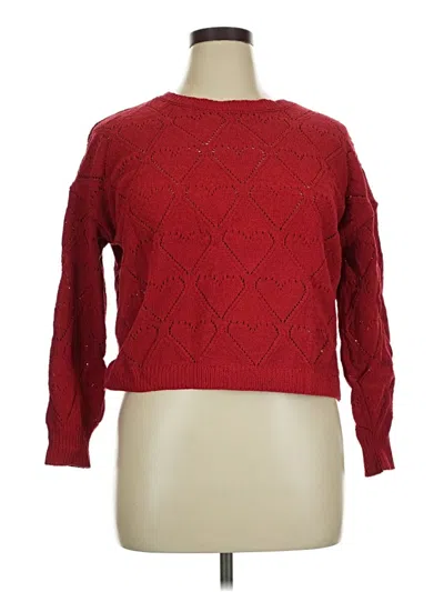 Pre-owned Hazel Pullover Sweater In Red