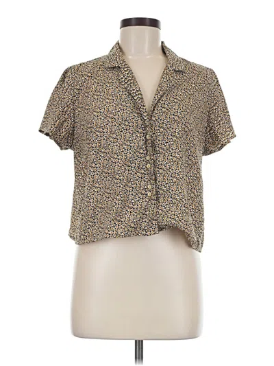 Pre-owned Hazel Short Sleeve Polo Shirt In Tan