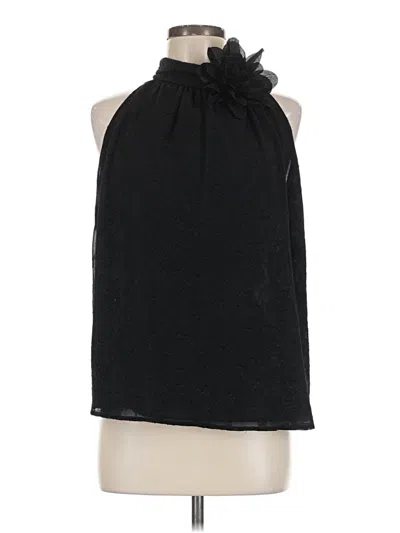 Pre-owned Hazel Sleeveless Blouse In Black
