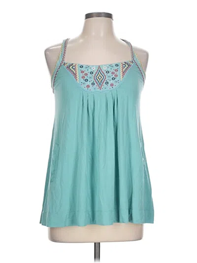 Pre-owned Hazel Sleeveless Blouse In Teal