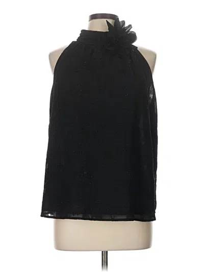 Pre-owned Hazel Tank Top Black Halter Neckline Tops