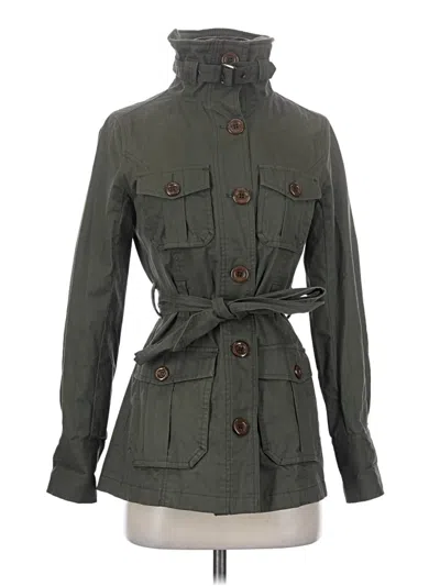 Pre-owned Hazel Trenchcoat In Green