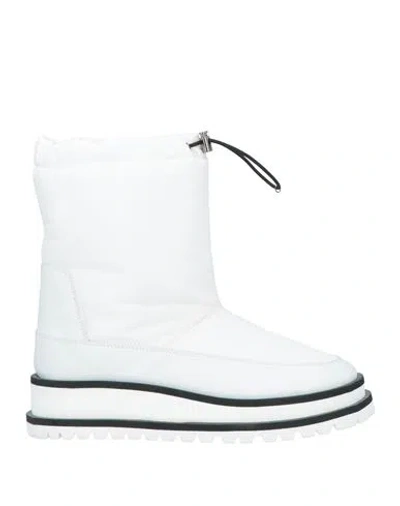 Hazy Woman Ankle Boots White Size 7 Textile Fibers