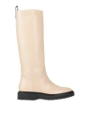 Hazy Woman Boot Beige Size 8 Leather In Beige