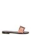 Hazy Woman Sandals Pastel Pink Size 10 Soft Leather In Pink