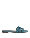 Hazy Woman Sandals Deep Jade Size 10 Leather In Green