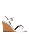 Hazy Woman Sandals White Size 10 Soft Leather In White