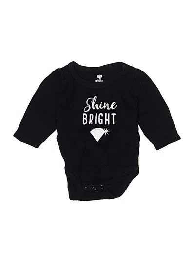 Pre-owned Hb Babies' Long Sleeve Onesie In Black