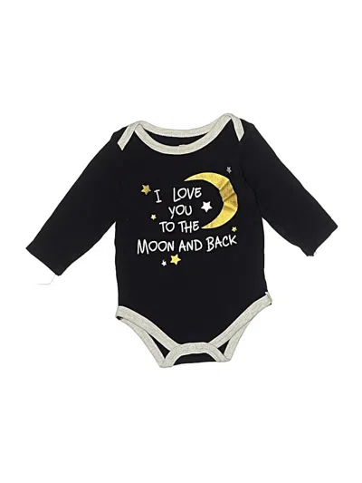 Pre-owned Hb Babies' Long Sleeve Onesie In Black