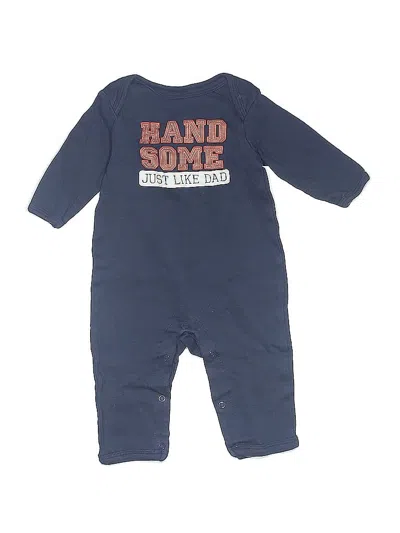 Pre-owned Hb Babies' Long Sleeve Onesie In Blue