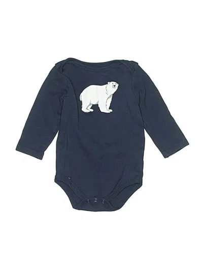 Pre-owned Hb Babies' Long Sleeve Onesie In Blue