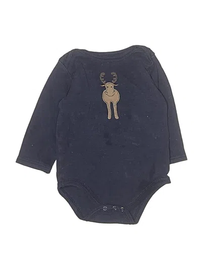 Pre-owned Hb Kids' Long Sleeve Onesie In Blue