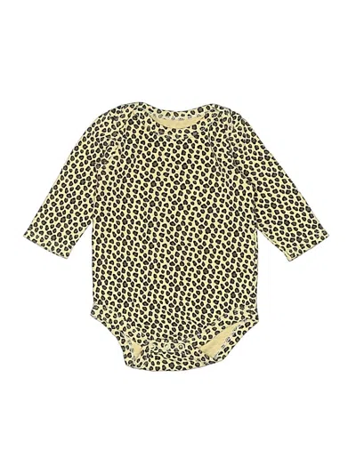 Pre-owned Hb Babies' Long Sleeve Onesie In Gold