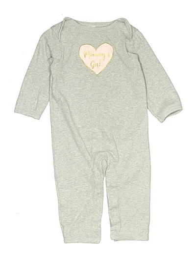 Pre-owned Hb Kids' Long Sleeve Onesie In Gray