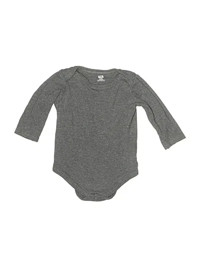 Pre-owned Hb Babies' Long Sleeve Onesie In Gray