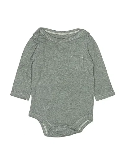 Pre-owned Hb Babies' Long Sleeve Onesie In Gray