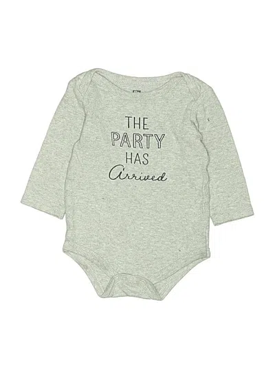 Pre-owned Hb Babies' Long Sleeve Onesie In Green