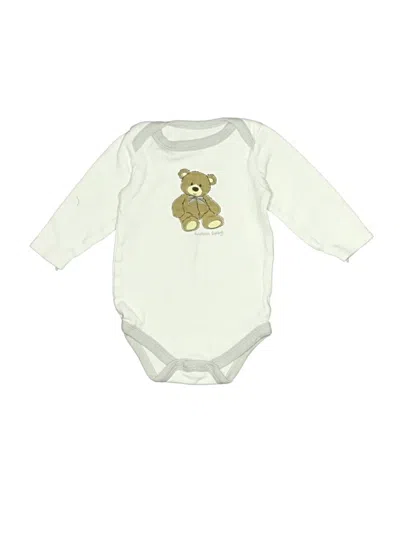 Pre-owned Hb Babies' Long Sleeve Onesie In Ivory