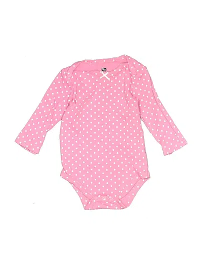 Pre-owned Hb Babies' Long Sleeve Onesie In Pink