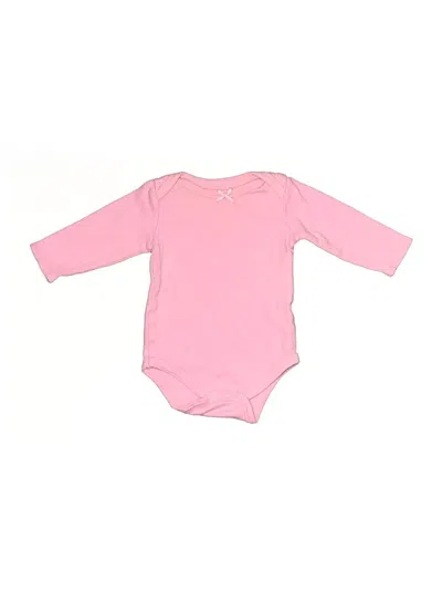 Pre-owned Hb Babies' Long Sleeve Onesie In Pink