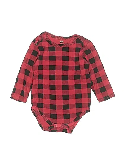 Pre-owned Hb Babies' Long Sleeve Onesie In Red