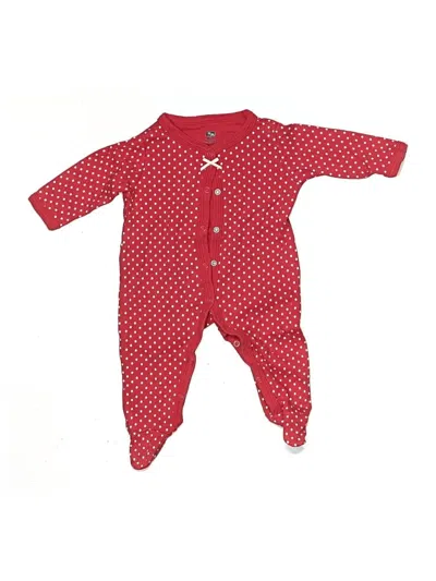 Pre-owned Hb Babies' Long Sleeve Onesie In Red