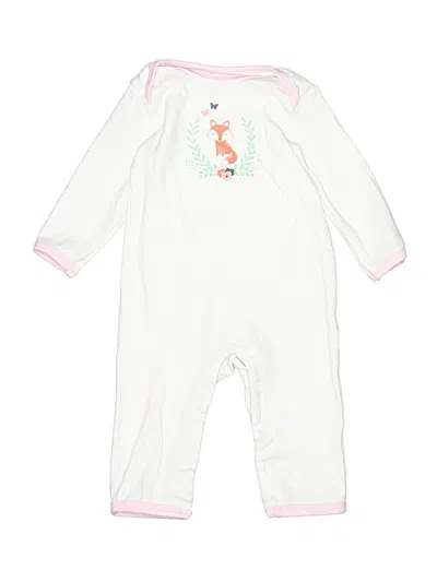 Pre-owned Hb Kids' Long Sleeve Onesie In White