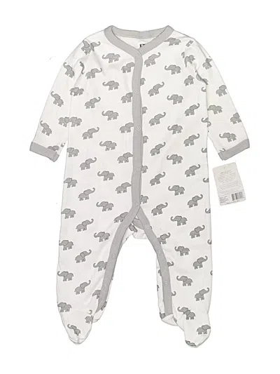 Pre-owned Hb Babies' Long Sleeve Outfit In White