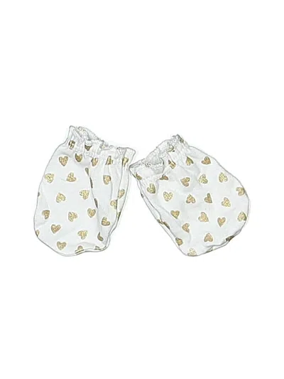 Pre-owned Hb Kids' Mittens In White