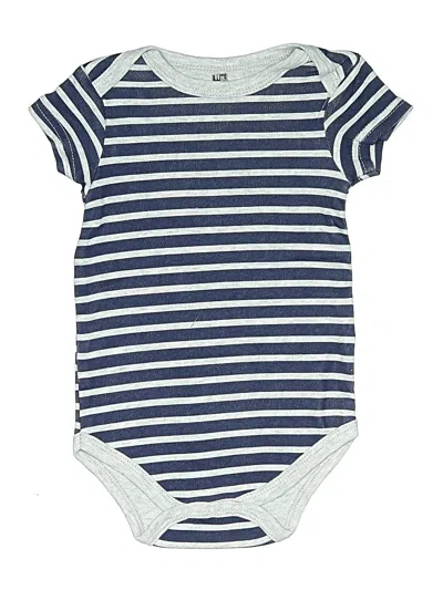 Pre-owned Hb Babies' Short Sleeve Onesie In Blue