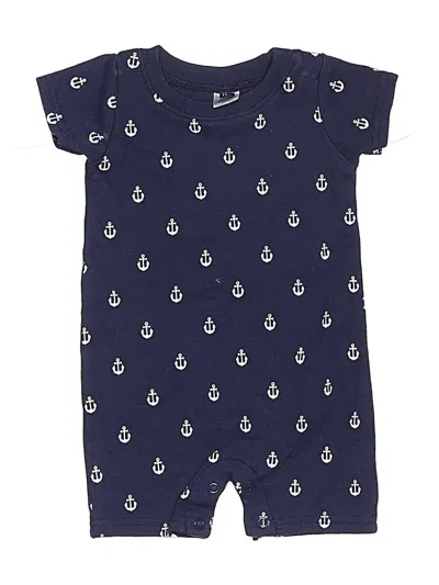Pre-owned Hb Babies' Short Sleeve Onesie In Blue