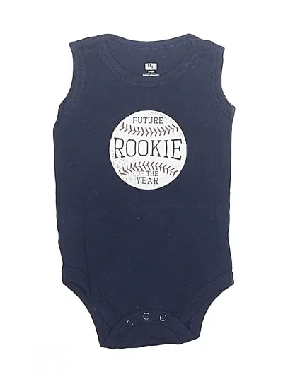 Pre-owned Hb Babies' Short Sleeve Onesie In Blue