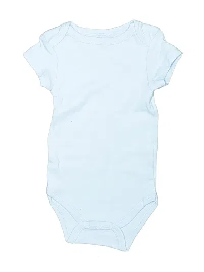 Pre-owned Hb Babies' Short Sleeve Onesie In Blue