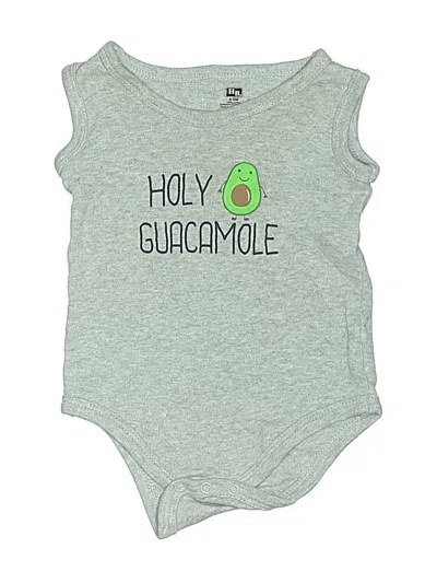 Pre-owned Hb Babies' Short Sleeve Onesie In Gray