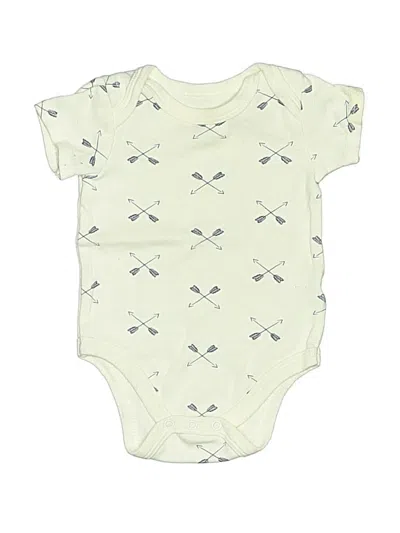 Pre-owned Hb Babies' Short Sleeve Onesie In Green