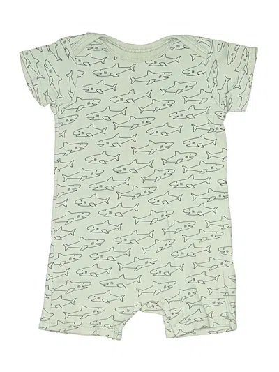Pre-owned Hb Kids' Short Sleeve Onesie In Green