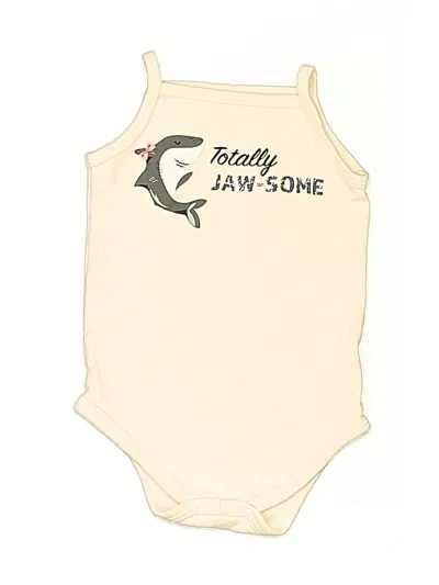Pre-owned Hb Babies' Short Sleeve Onesie In Ivory