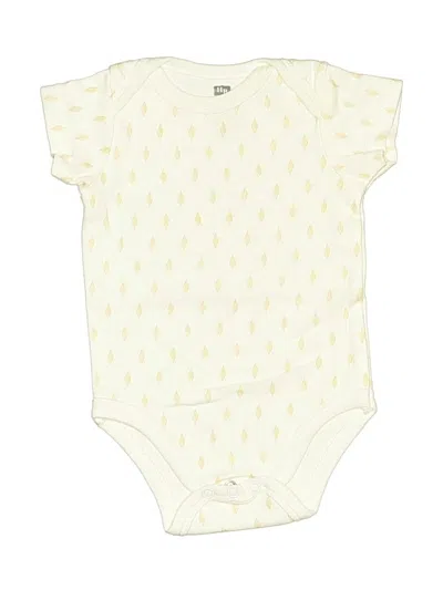 Pre-owned Hb Babies' Short Sleeve Onesie In Ivory