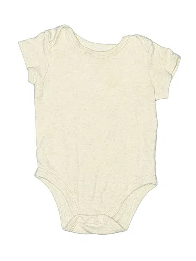 Pre-owned Hb Babies' Short Sleeve Onesie In Ivory