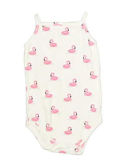 Pre-owned Hb Kids' Short Sleeve Onesie In Ivory