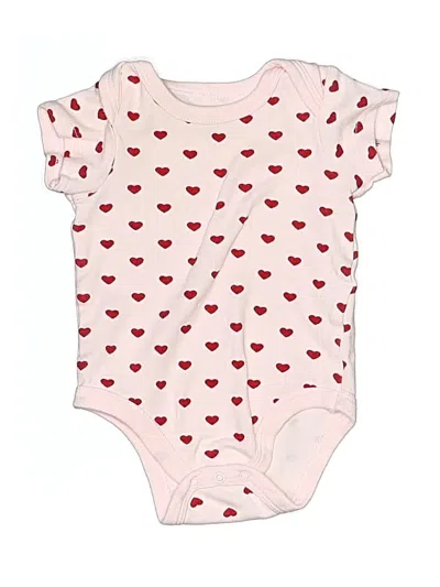 Pre-owned Hb Babies' Short Sleeve Onesie In Ivory