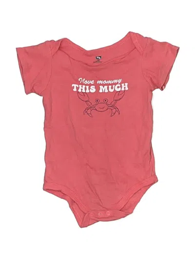 Pre-owned Hb Kids' Short Sleeve Onesie In Pink