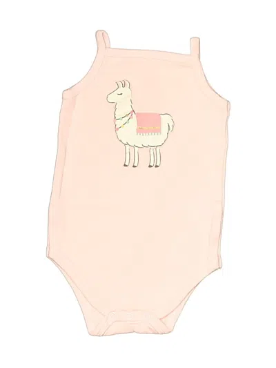 Pre-owned Hb Babies' Short Sleeve Onesie In Tan