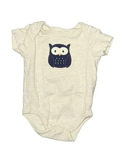 Pre-owned Hb Babies' Short Sleeve Onesie In White