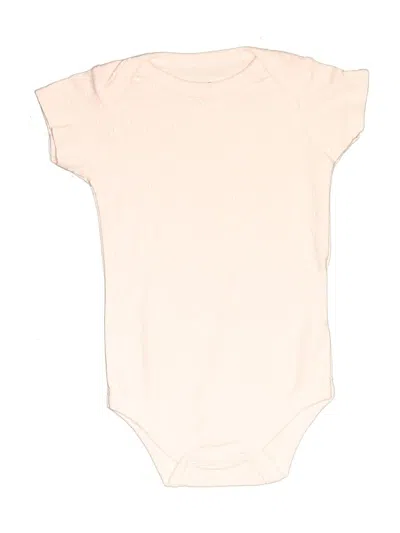 Pre-owned Hb Babies' Short Sleeve Onesie In White