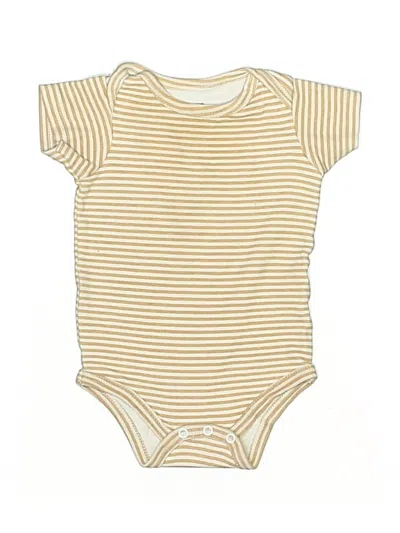Pre-owned Hb Babies' Short Sleeve Onesie In Yellow